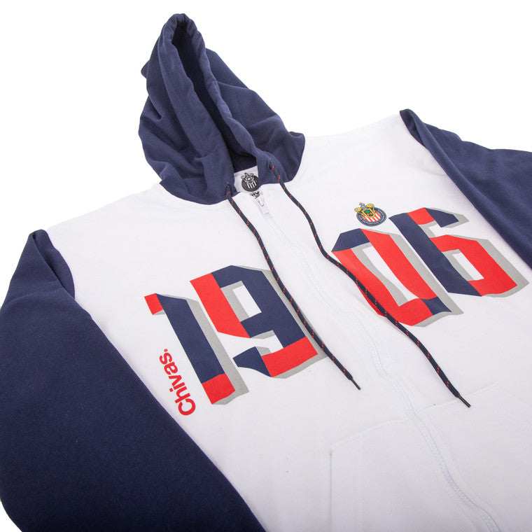 Chamarra Combinada Azul Y Blanco 1906 Chivas