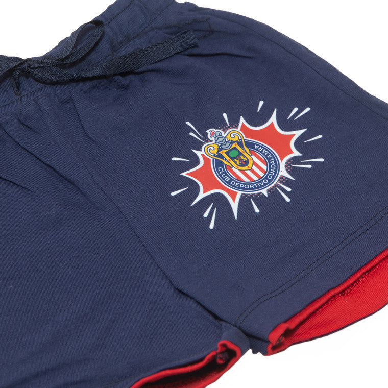 Conjunto Con Short Comics Chivas Para Bebé