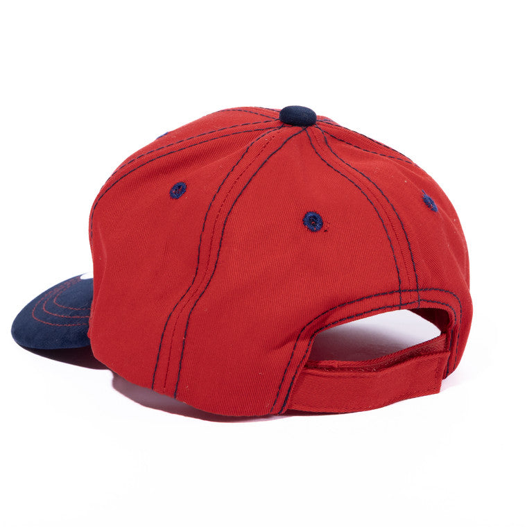 Gorra Azul Con Rojo Aplicación Chivas Para Niño