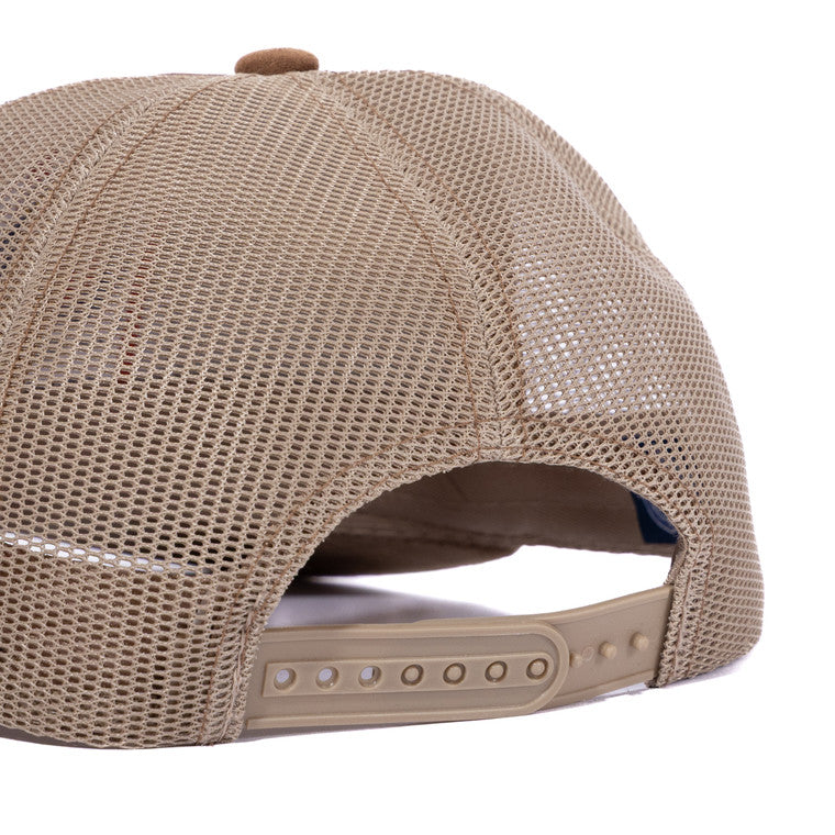 Gorra Gamuza Y Malla Camel Escudo Monocromático Chivas