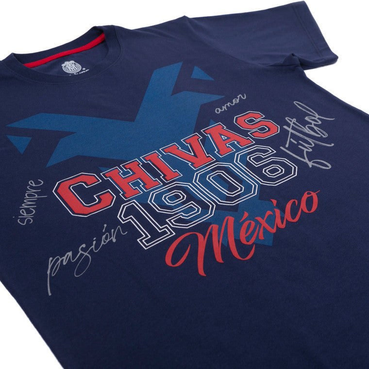 Playera 1906 Chivas Azul