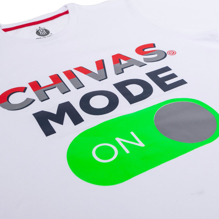 Playera Chivas Mode On Blanca