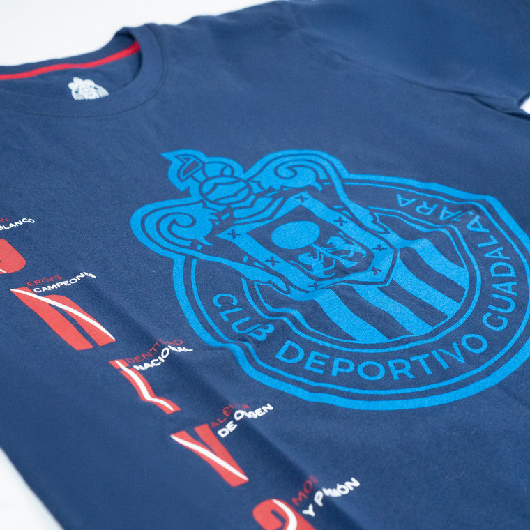Playera Chivas Vertical Azul