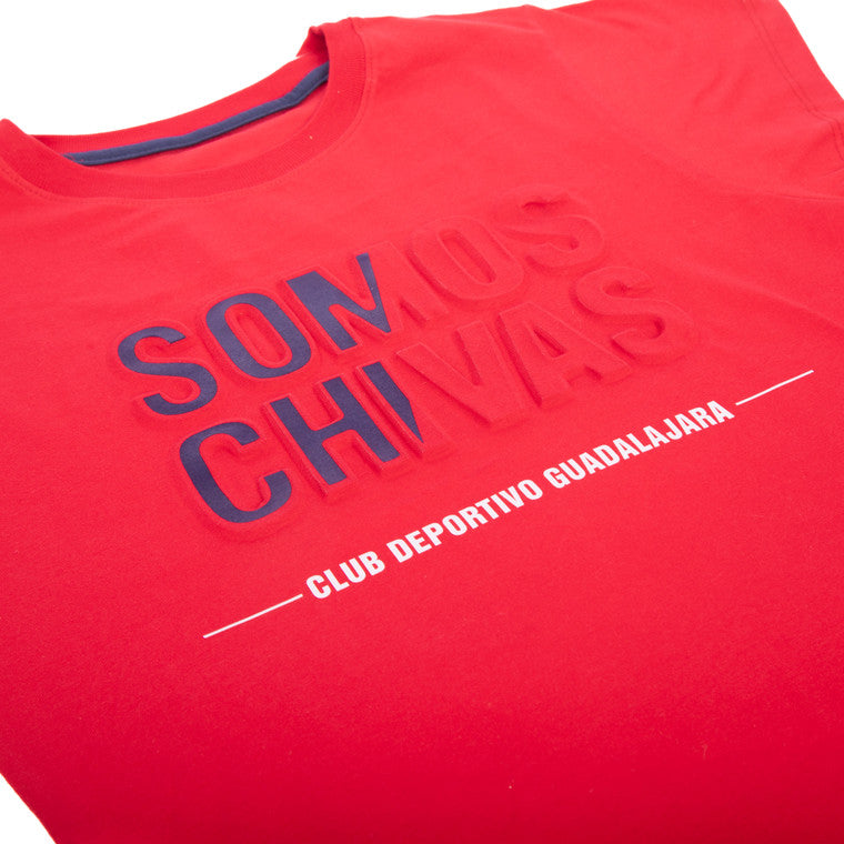 Playera Somos Chivas Roja Mujer