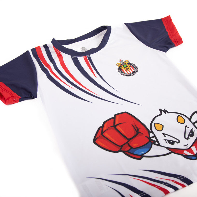 Playera Blanca Chivito Súper Para Niño