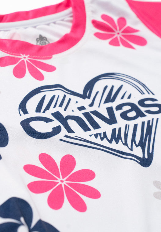 Playera Flores Chivita Para Niña