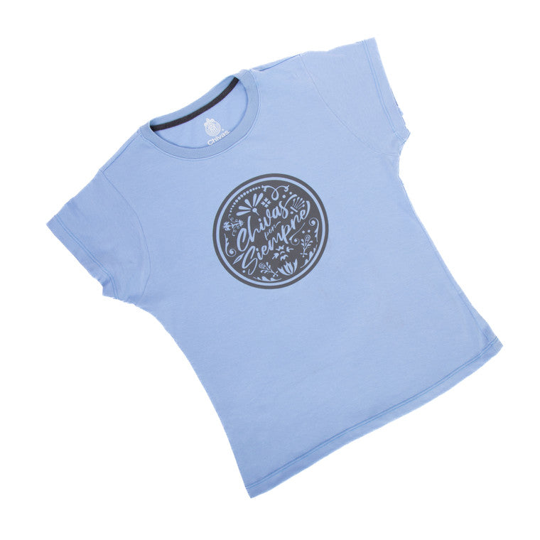 Playera Mujer Siempre Chivas Azul