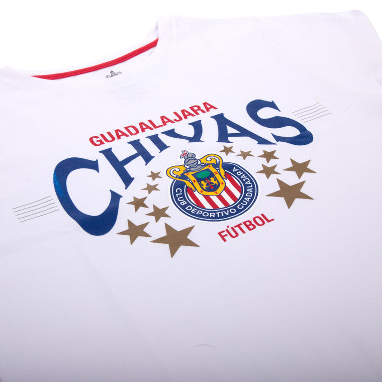 Playera Blanca Para Mujer Gdl Chivas