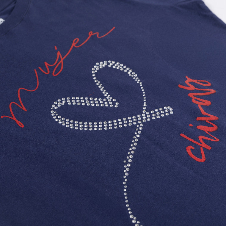 Playera Azul Para Mujer Corazón Chivas