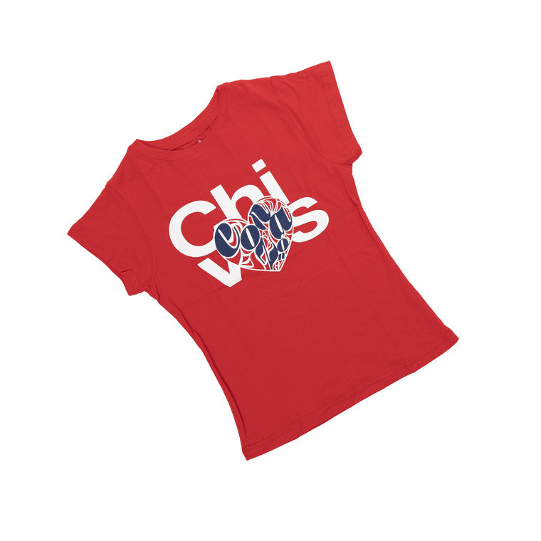 Playera Roja Para Mujer Chivas Corazón