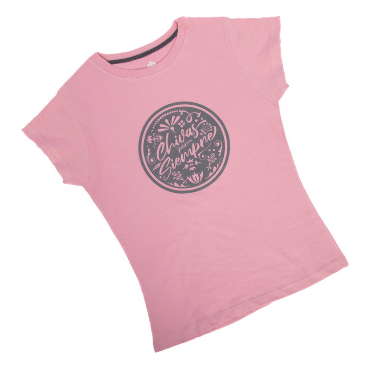 Playera Mujer Siempre Chivas Rosa