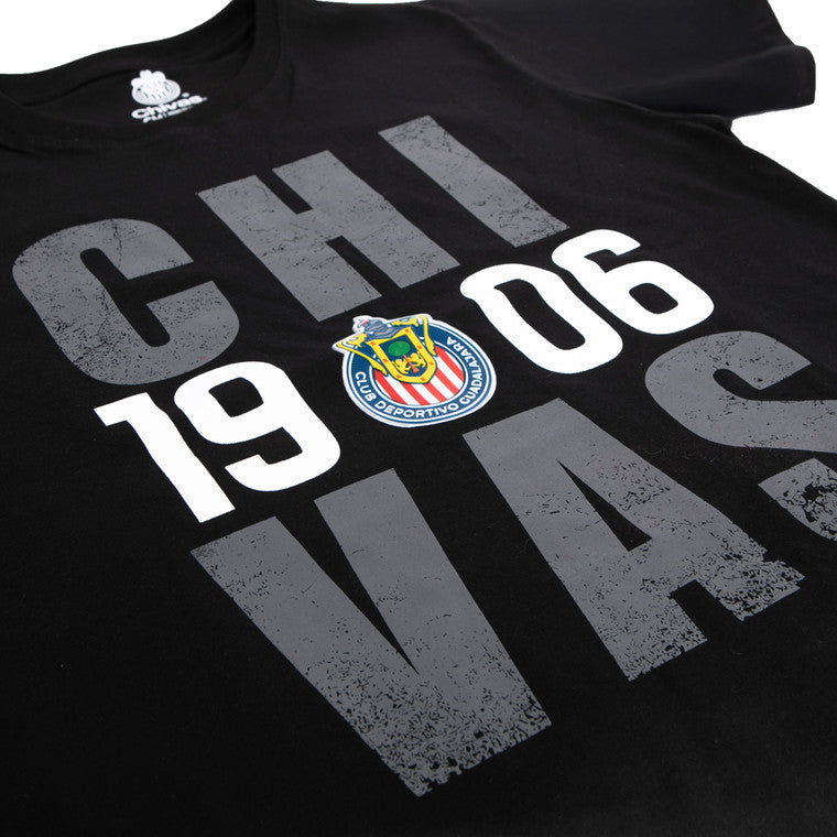 Playera Negra Chivas 1906