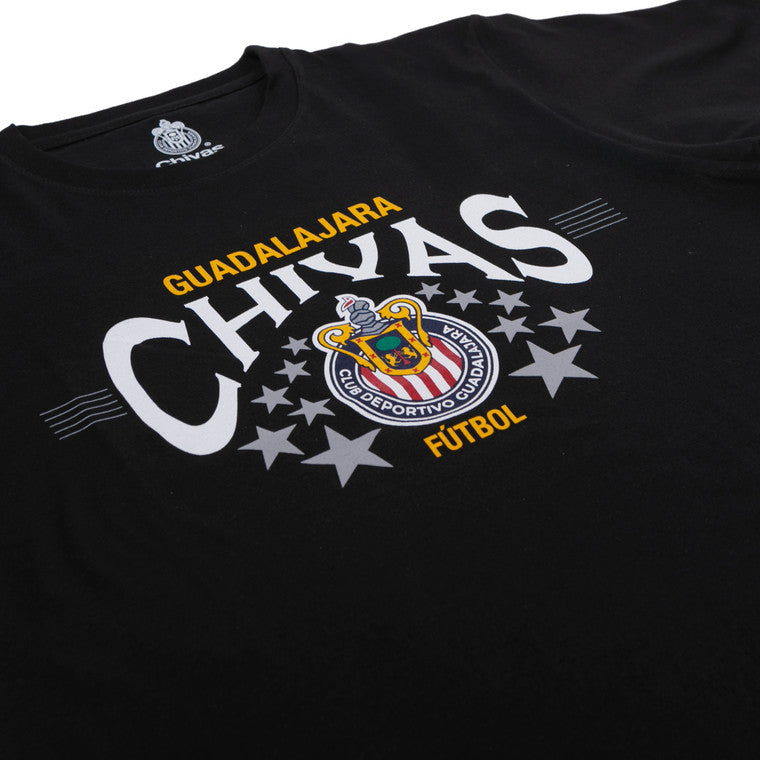 Playera Negra Gdl Chivas