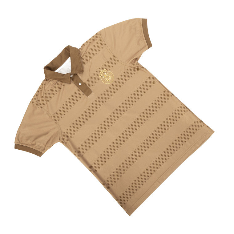 Polo Café Rayas Aplicación Especial Escudo Chivas