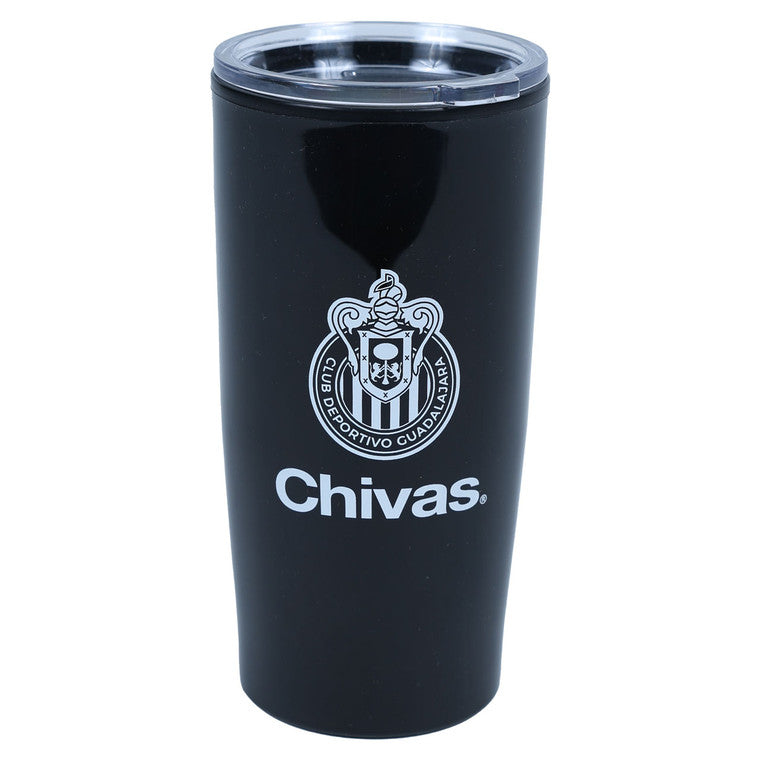 Termo Doble Pared De Plástico Escudo Chivas