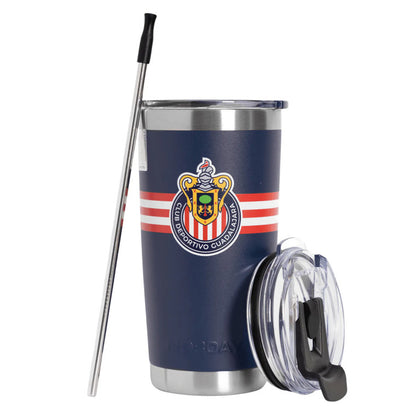 Tumbler Chivas Stripes Azul 20 Oz