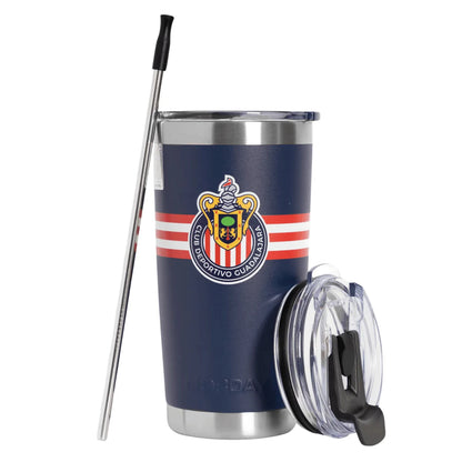Tumbler Chivas Stripes Azul 20 Oz