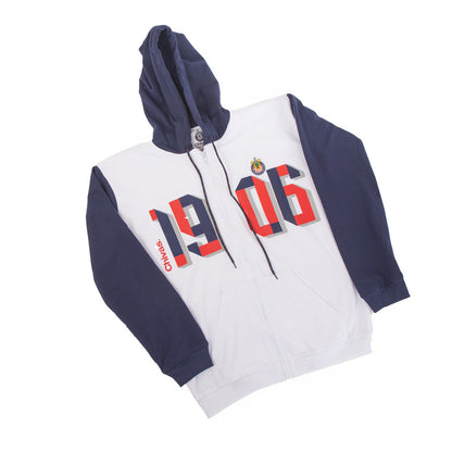 Chamarra Combinada Azul Y Blanco 1906 Chivas