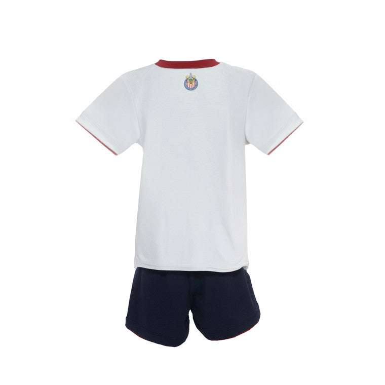 Conjunto Con Short Comics Chivas Para Bebé