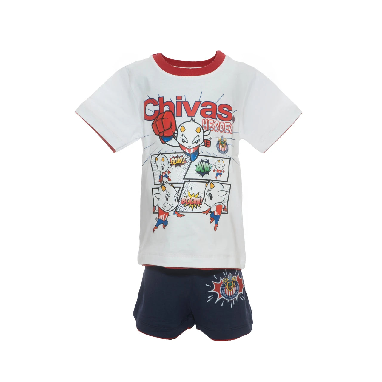 Conjunto Con Short Comics Chivas Para Bebé