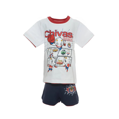 Conjunto Con Short Comics Chivas Para Bebé