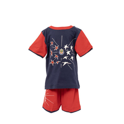 Conjunto Con Short Estrellas Para Bebé