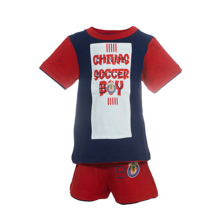 Conjunto Con  Short Soccer Boy Para Bebé
