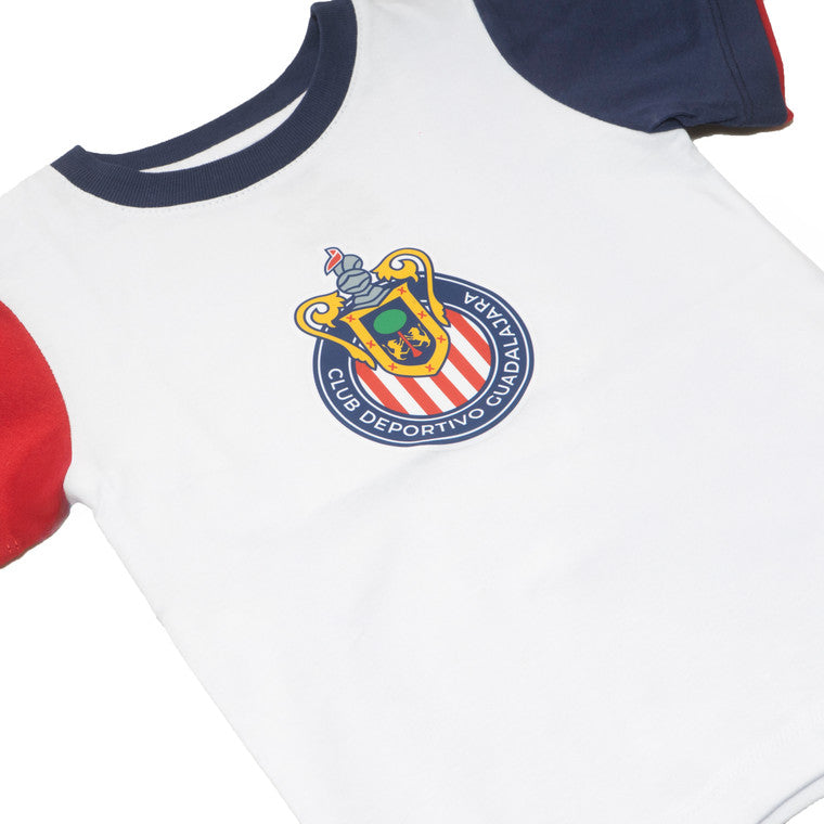 Conjunto Con Short Tricolor Chivas Para Bebé