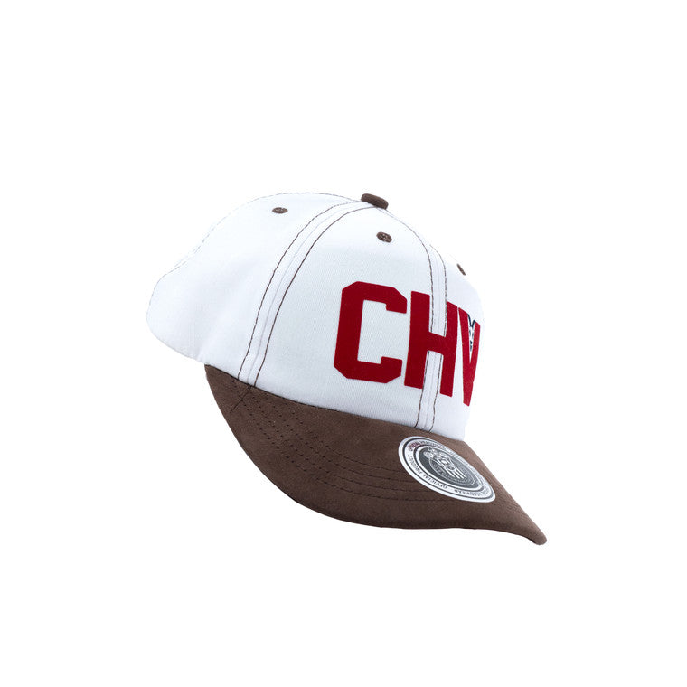 Gorra Blanco Con Café Logo Chv