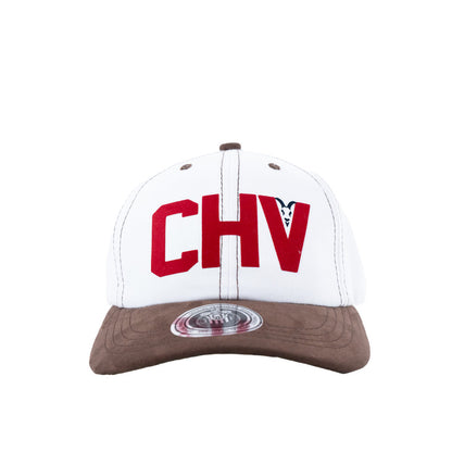 Gorra Blanco Con Café Logo Chv