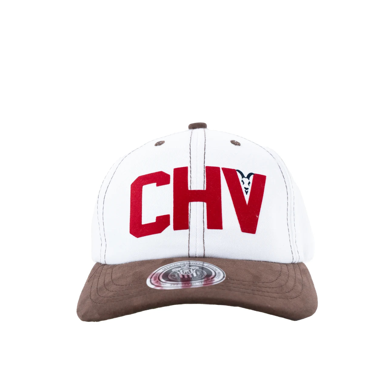 Gorra Blanco Con Café Logo Chv