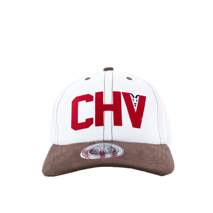 Gorra Blanco Con Café Logo Chv