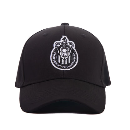 Gorra Lisa Negra Escudo Monocromático
