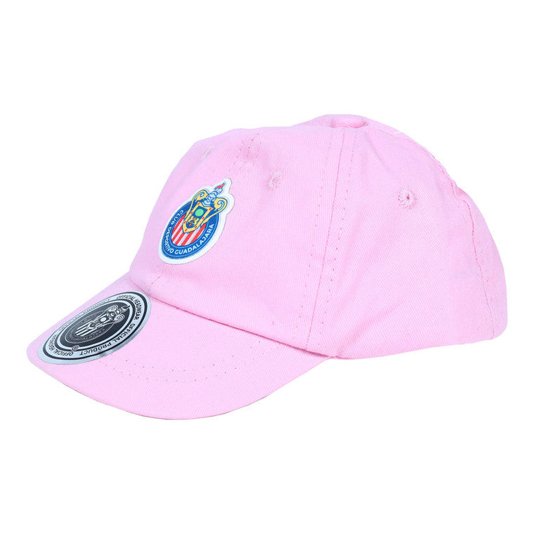 Gorra Lisa Rosa Escudo Chivas Para Bebés
