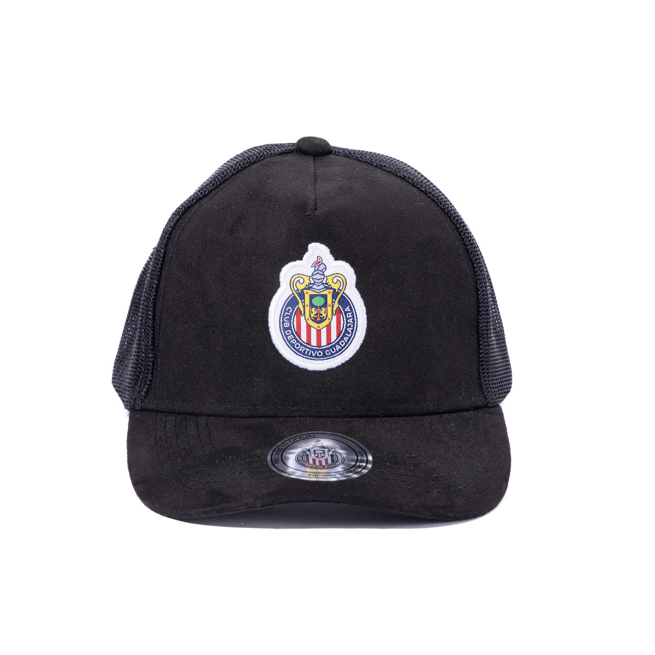 Gorra Gazuma Y Malla Negra Escudo Chivas
