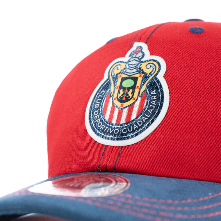 Gorra Rojo Y Azul Escudo Chivas