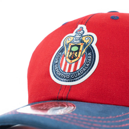 Gorra Rojo Y Azul Escudo Chivas