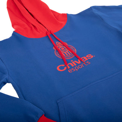 Hoodie Combinada Azul Y Roja Esports