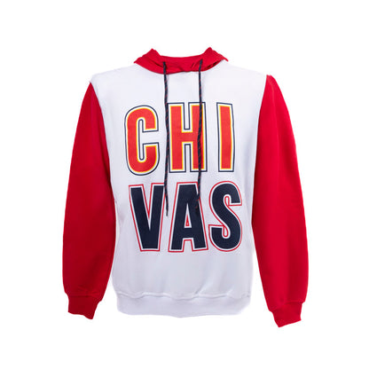 Hoodie Rojiblanca Letras Chivas