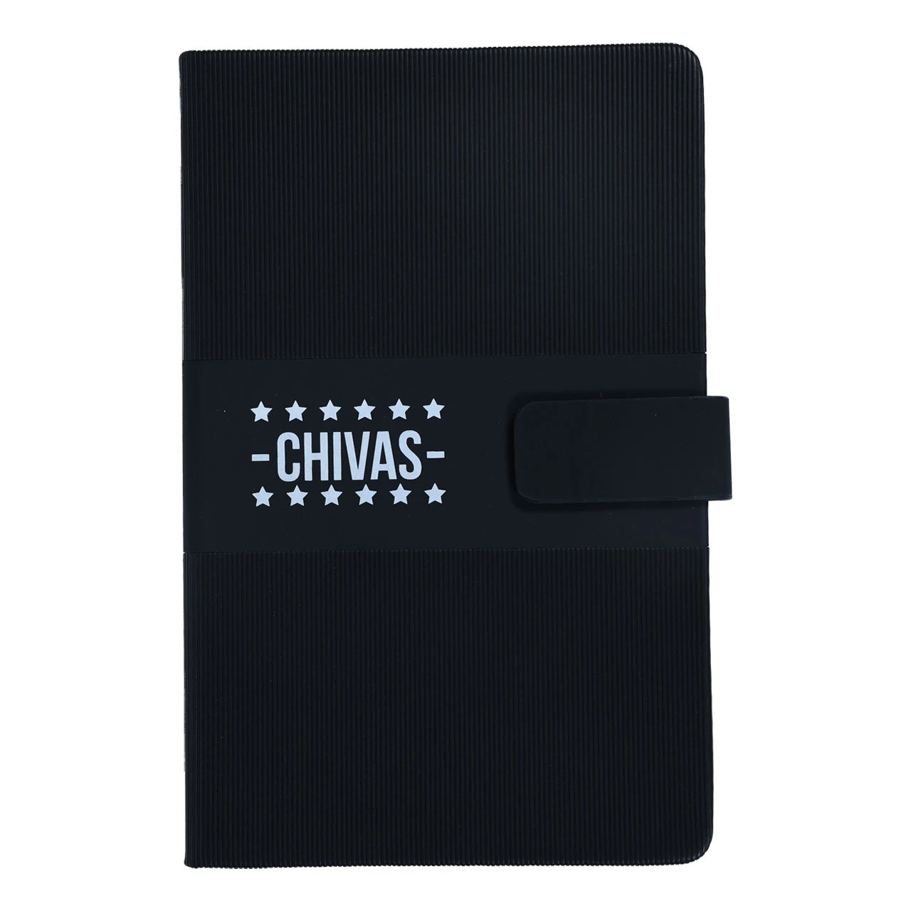 Libreta Chivas Con Broche Magnético En Curpiel