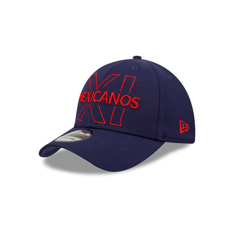 Gorra Logo Mexicanos Azul Plana New Era