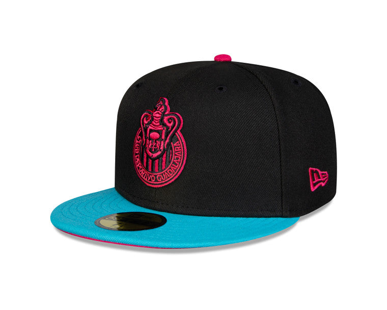 Gorra Cyber Combinada Esc. Monocromático Cerrada Chivas New Era
