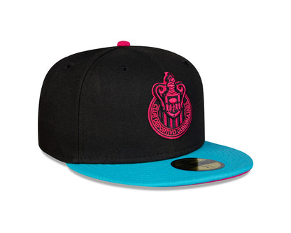 Gorra Cyber Combinada Esc. Monocromático Cerrada Chivas New Era