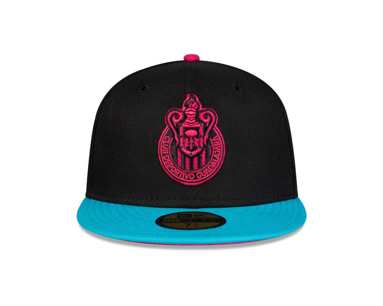 Gorra Cyber Combinada Esc. Monocromático Cerrada Chivas New Era