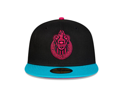 Gorra Cyber Combinada Esc. Monocromático Cerrada Chivas New Era