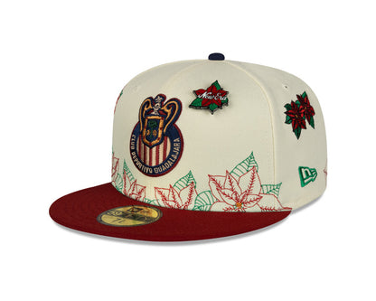 Gorra Christmas Visera Plana Chivas New Era