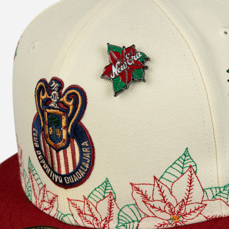 Gorra Christmas Visera Plana Chivas New Era