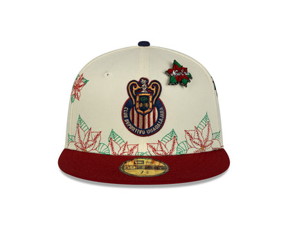Gorra Christmas Visera Plana Chivas New Era