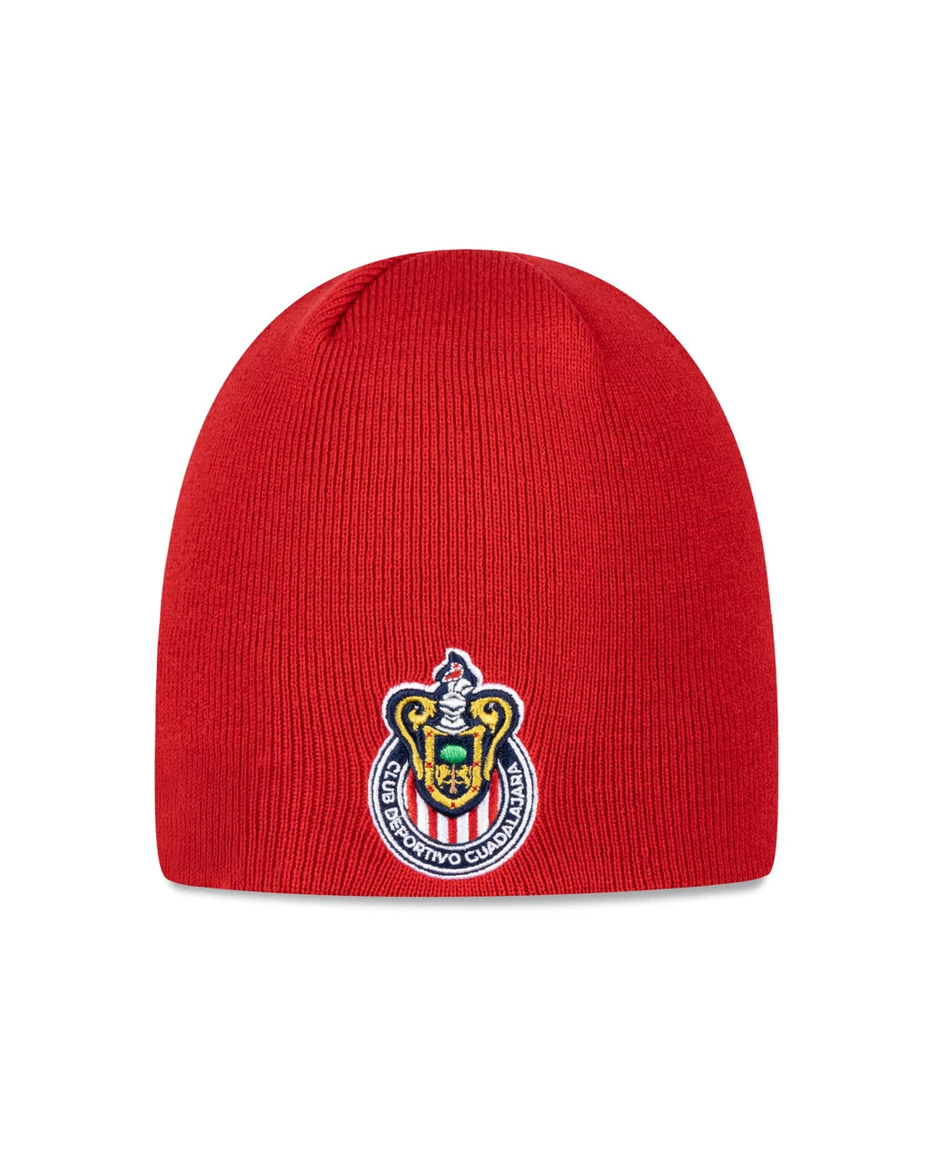 Beanie Rojo Lmx Escudo Chivas New Era