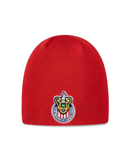 Beanie Rojo Lmx Escudo Chivas New Era